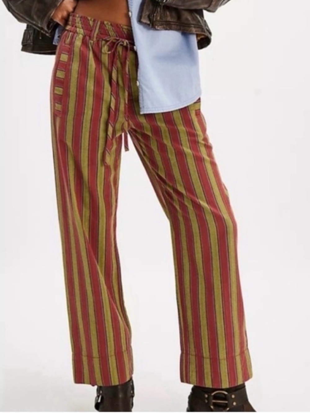 Free People Marielle Pull On Striped Pants